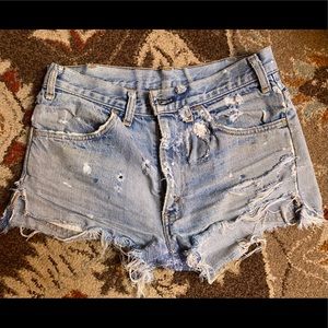 Vintage distressed cut-offs